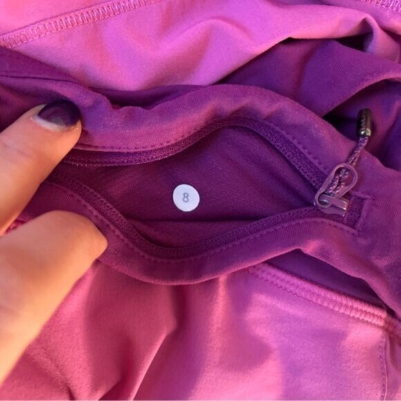 Lululemon Pace Rival Skirt Skort II Pink Paradise Regal Plum - Picture 7 of 8
